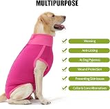 HEYWEAN Dog Recovery Suit Post Op Bodysuit for Neutering Spay Recovery view 6