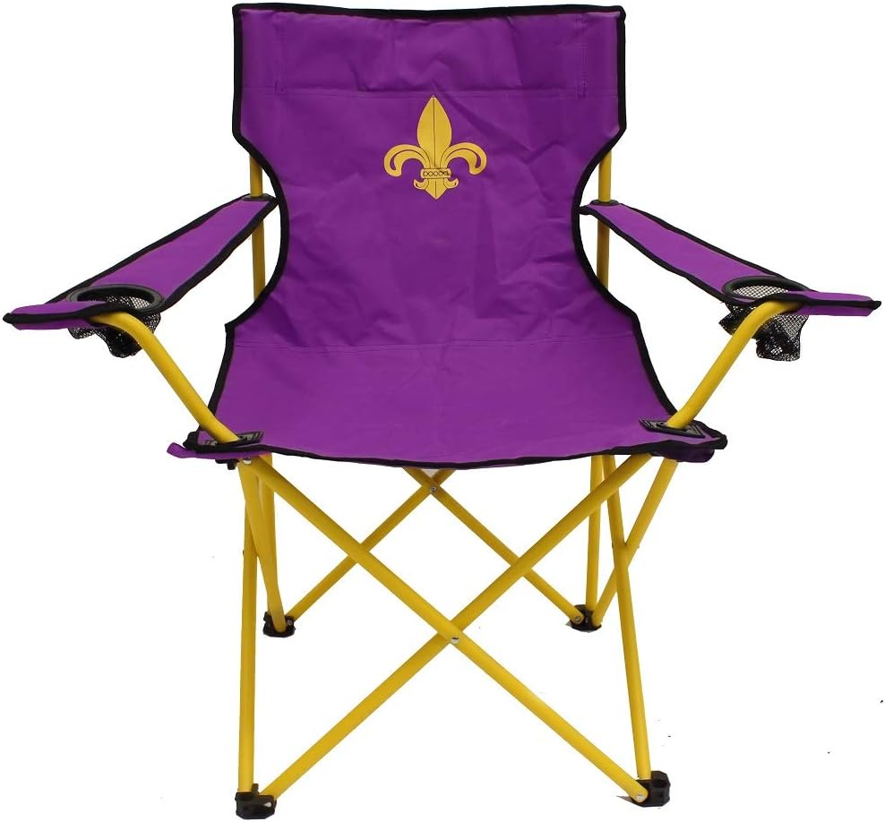 purple camping chair