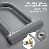Sportneer 17mm Heavy Duty D Lock with 5Ft Cable & Mounting Bracket view 5