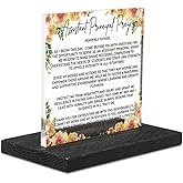 Assistant Principal Prayer Gift, Christian Appreciation Desk Sign with Floral Design, Thank You Gift for School Admin Women Men, Inspirational Office Decor Acrylic Plaque YCT33