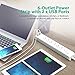 Power Strip RAVPower 6-Outlet Office / Home Surge Protector with 2 iSmart USB Ports, ETL Listed Power Plug 880 Joule with 5 ft Long Power Cord and Bottom Wall Mounting Ports (White)
