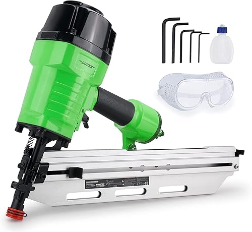 DOTOOL Framing Nailer 21 Degree 2-Inch To 3-1/2-Inch Nails Round Head