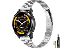 Oanux 18mm Slim Metal Compatible with Garmin Venu 4 41mm Watch Band/Venu 3S 41mm/Vivoactive 4S/Vivomove 3S/Venu 2S/Forerunner