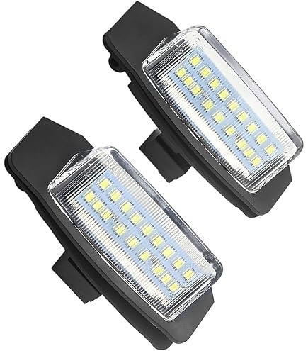 IJDMTOY LED License Plate Light Kit For Tesla Model S (2012-2016) – Bright White, Error-Free