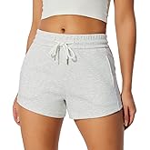 NIMENJOJA Womens Athletic Gym Shorts Comfy Sweat Shorts for Workout Casual Lounge with Pockets