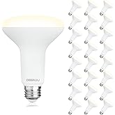 DEGNJU 24 Pack Indoor Flood Light Bulbs, BR30 LED Bulb 7W Equivalent 65W, Dimmable Recessed Light Bulbs, 650LM 3000K Warm White 15000 Lifetime LED Can Lights Bulb, Interior Home E26 Base