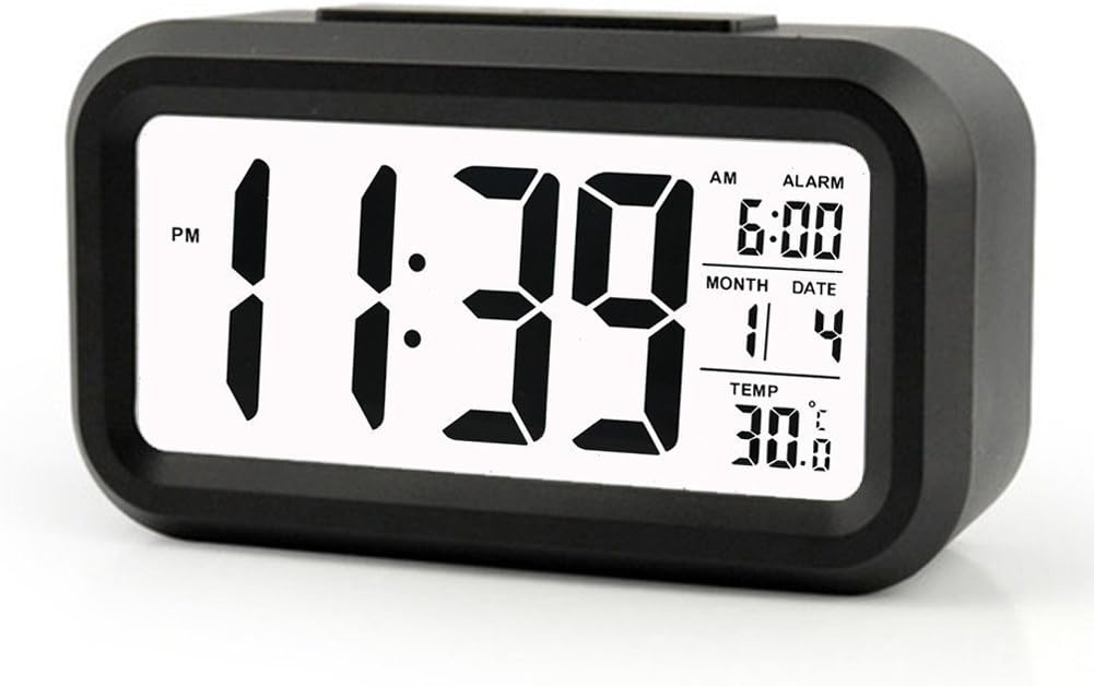 OFKP® Digital Alarm Clock, Large HD Display, Snooze, Smart Soft Light