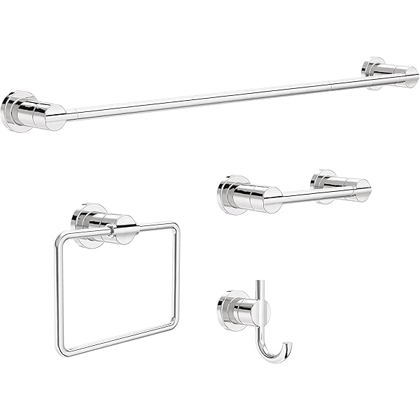 DELTA FAUCET NIC64-PC NICOLI 4-PIECE BATH HARDWARE SET...