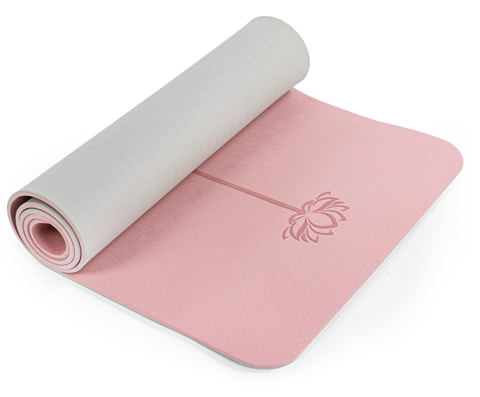 Yoga Mat Non Slip, Pilates Fitness Mats, Eco Friendly, Anti-Tear 1/4