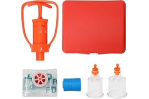 Ahier Venom Extractor, Snake Bite Kit, Camping, Hiking and Backpacking First Aid Supplies, Bite Extractor Kit, Equipped with Cardiopulmonary Resuscitation Mask