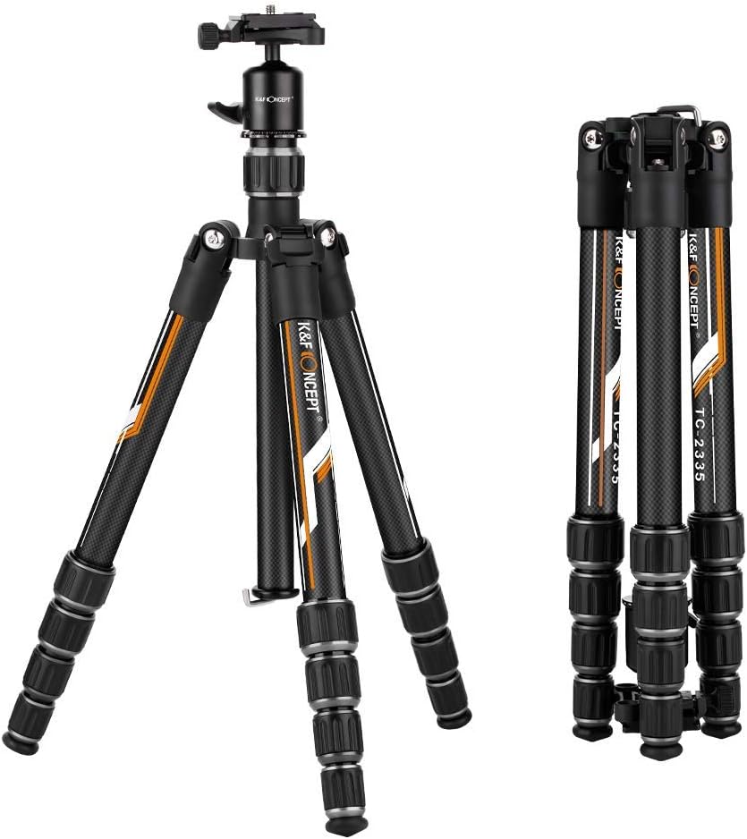 Travel Tripod,K&F Concept 53" Lightweight Camera Tripod Amazon.co.uk