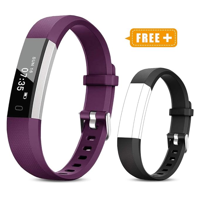 TOOBUR Fitness Armband für Kinder Damen, Schrittzähler Uhr Fitness Tracker mit Kalorienzähler, Wasserdicht Schmal Aktivitätst