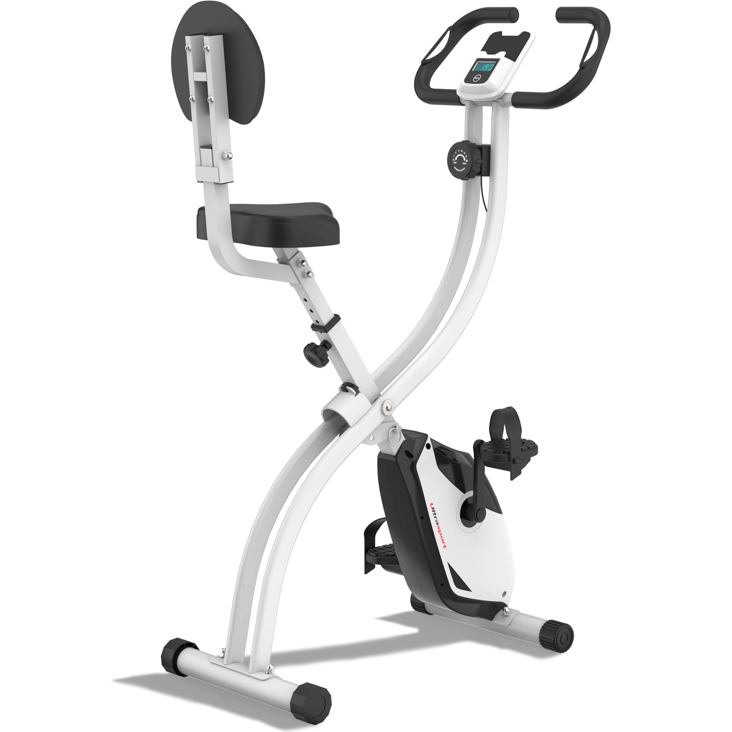 Ultrasport F-Bike Home Trainer 200B with hand pulse sensors, with backrest, foldable โ image 1