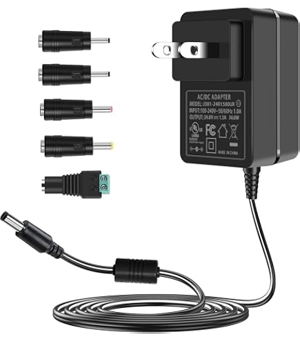 Amazon.com: Kircuit 24V 3.125A 75W AC/DC Adapter Compatible with