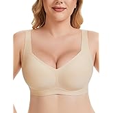 Gailife Womens Wireless V Mesh Comfortable Bra Seamless Bralette Push Up Bras No Underwire Supportive Tshirt Everyday Bras