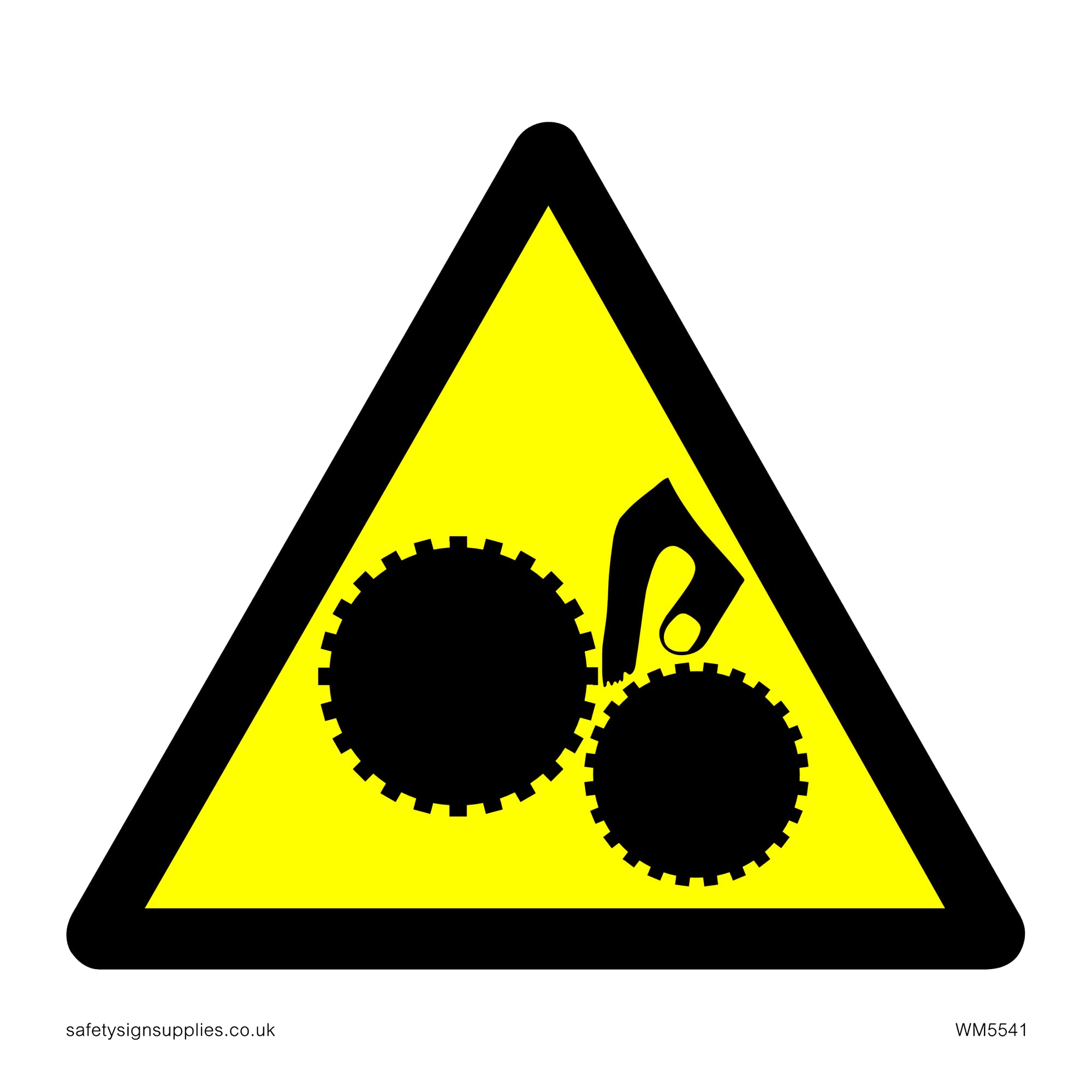 Warning Trapped Hand Symbol Only Sign - 200x200mm - S20