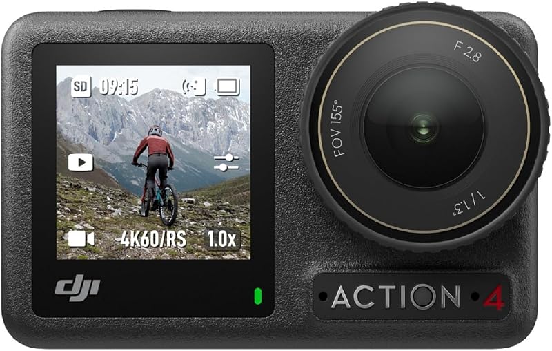 Bundle Osmo Action 4 Standard, caméra d’Action 4K/120 IPS
