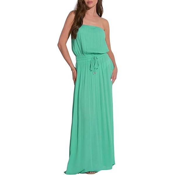 fitted lace wedding dress ELAN Women's Twist Halter Maxi Dress (Teal Cartagena Print, Large) at  Amazon Women's Clothing store
