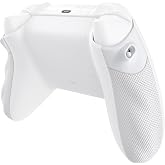 eXtremeRate Flexor Rubberized Side Rails Grips Trigger Stop Kit for Xbox Series X/S Controller, Anti-Slip Ergonomic Trigger Stopper Handle Grips for Xbox Core Controller &ndash; Frosted White