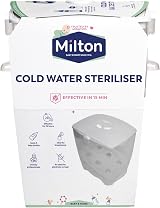 Milton Cold Water Steriliser 99% Germ Kill 15 Min 6 Bottles White view 1