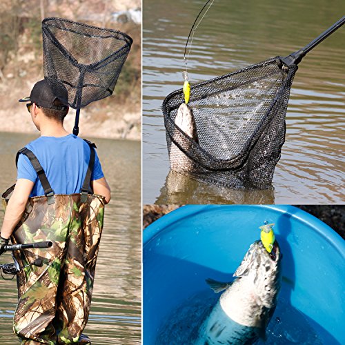 YONGZHI Fishing NetFoldable Collapsible Telescopic Pole Handle