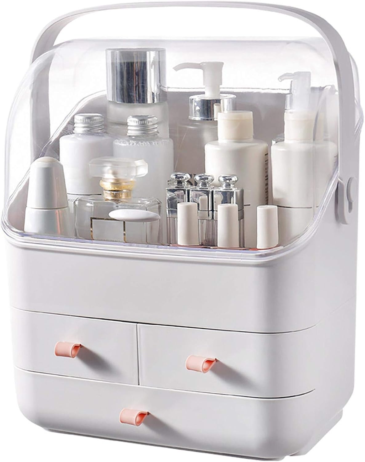 Amazon.com : Portable Cosmetic Box, Makeup Organizer Countertop, Make