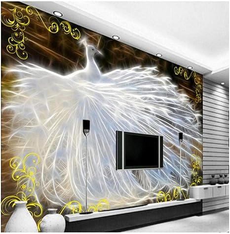 Mrlwy Individuelle Fototapeten Elegante weiße offene Bildschirm