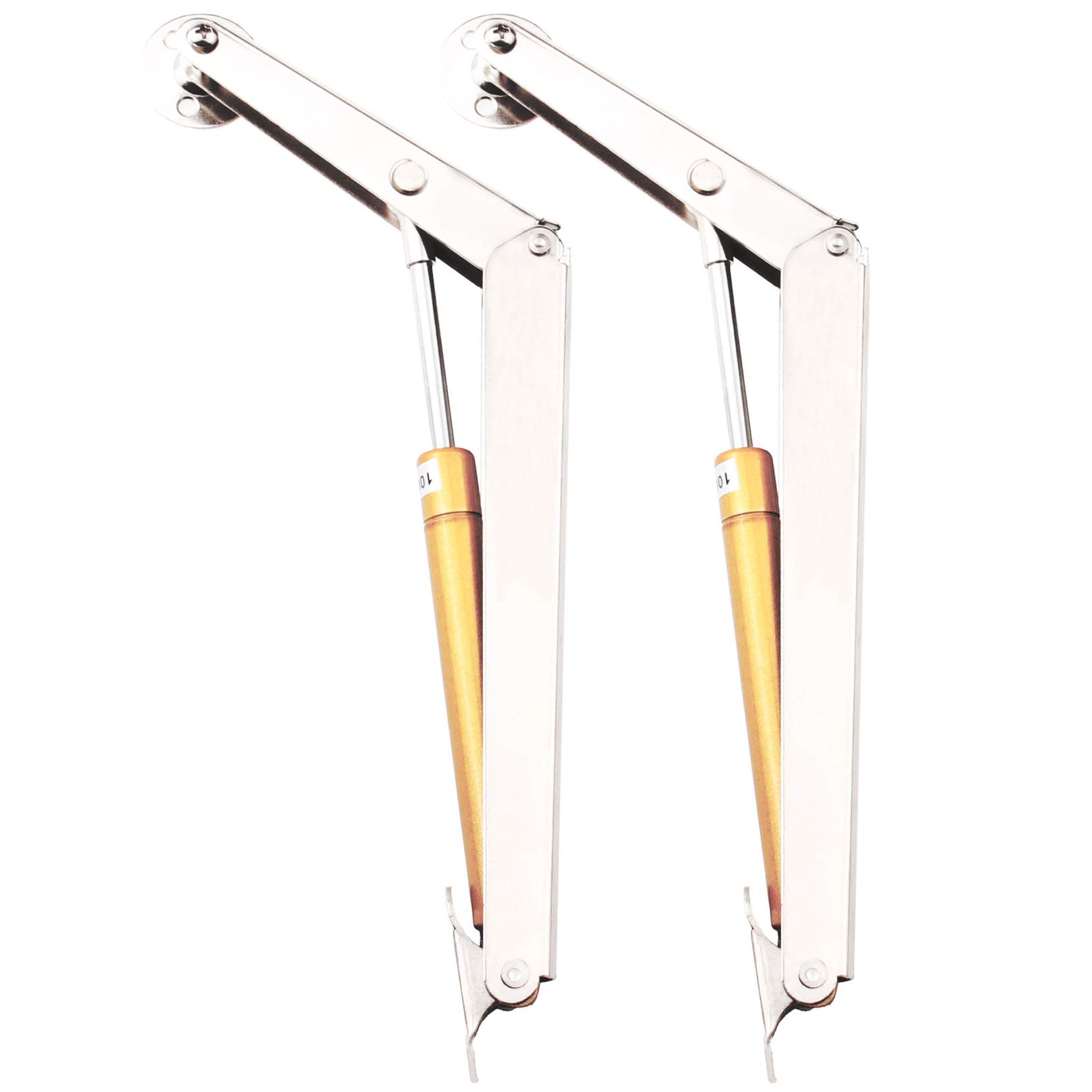 Lid Support Hinge, Tiberham 100N Heavy Duty Gas Spring Lid Stay Hinge Buffer Damper, Tatami Supports Gas Strut Hydraulic Rod for Kitchen Cabinet Door Cupboard Toy Box Pneumatic Stop Support