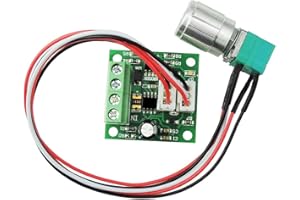uniquegoods 1803BKW 1.8v 3v 5v 6v 7.2v 12v 2A 30W DC Motor Speed Controller (PWM) Adjustable Driver Switch