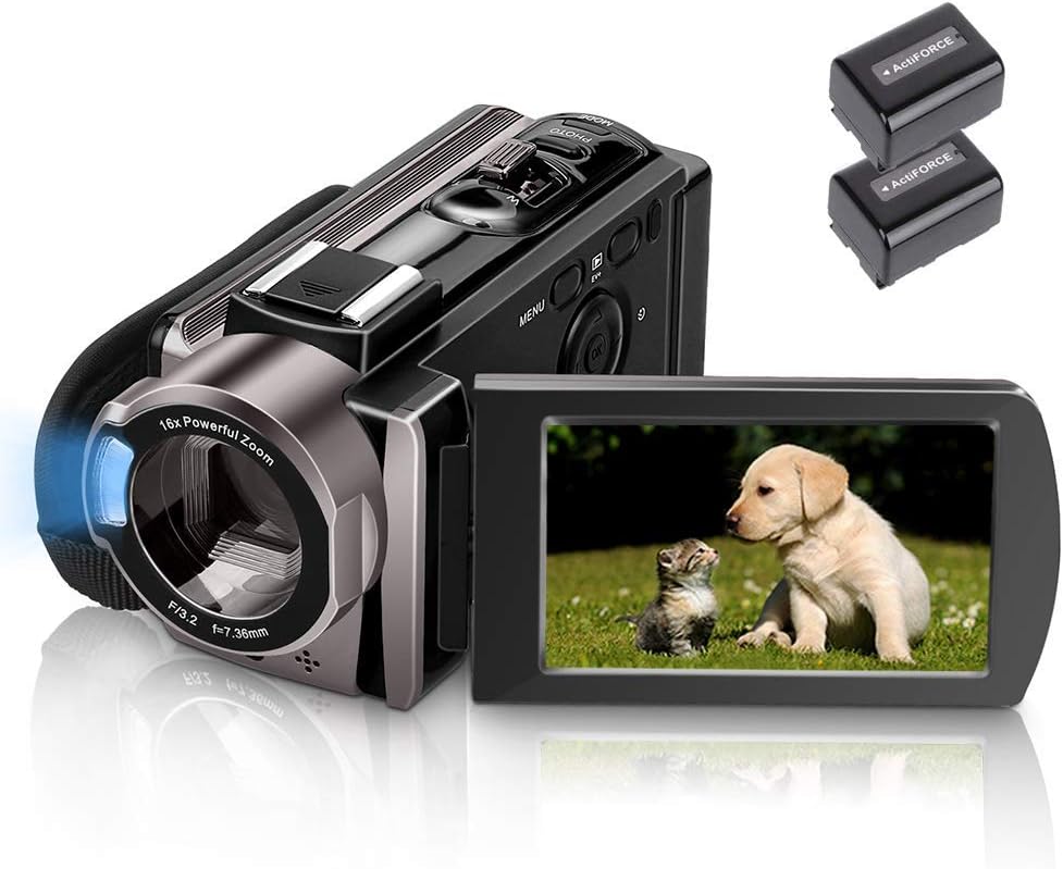 Video Camera Camcorder MELCAM HD 1080P 24.0MP, 3.0 inch LCD
