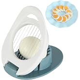 Piunaoa Egg Slicer for Hard Boiled Eggs, Stainless Steel Wire Cutter | Heavy-Duty Dicer for Uniform Chopping, Suitable for Strawberries, Kiwis, Soft Fruits &amp; Egg Salads, Easy-to-Clean