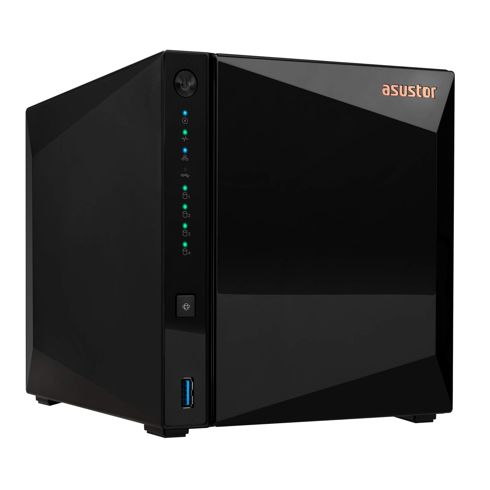 Asustor Drivestor 4 Pro AS3304T - 4 Bay NAS, 1.4GHz Quad Core, 2.5GbE Port, 2GB RAM DDR4, Network Attached Storage (Diskless)