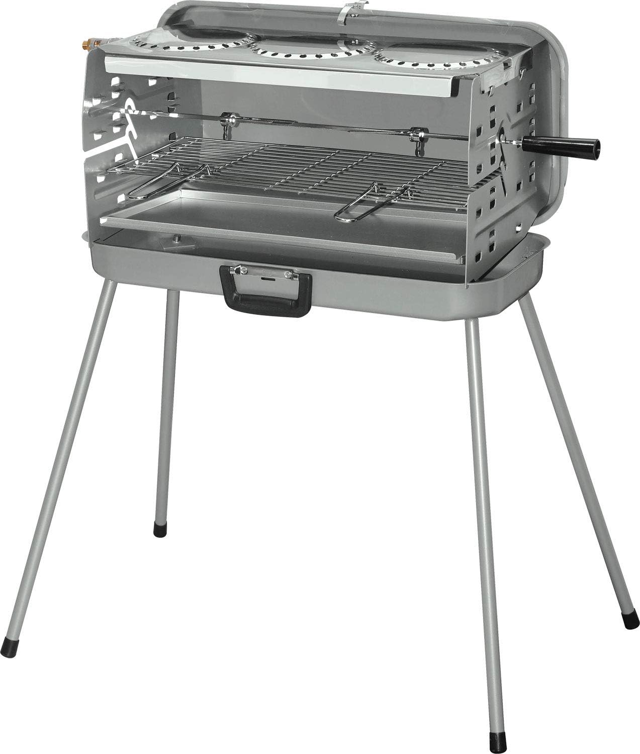 BERGER 3-Flammen Koffer-Gasgrill Tragbar 50 mbar