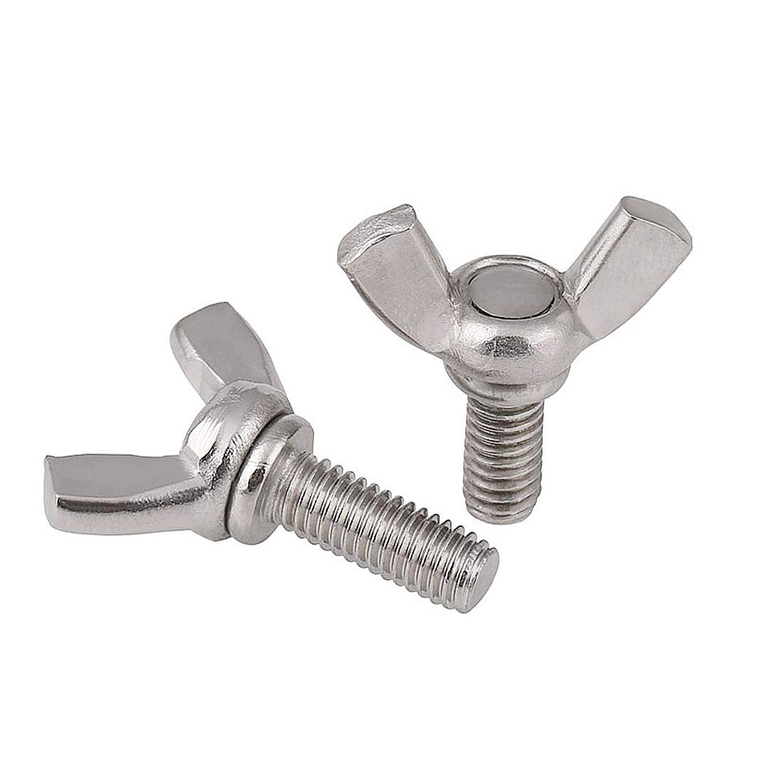 XIZONLIN M5 Butterfly Wing Screws - 304 Stainless Steel Hand Twist Screw Butterfly Screw