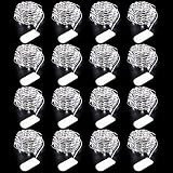 Ustellar 16 Pack 10ft 30 Micro Starry LED String Lights, Waterproof Fairy Lights Battery Operated (Included) Firefly Starry Copper Wire Light for DIY Wedding Party Christmas Decorations (Cool White)