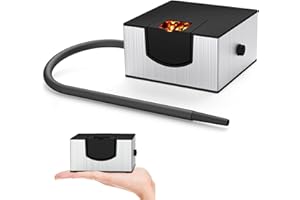 Cocktail Smoker, Wancle Smoking Gun Smoke Infuser for Food Portable Cold Smoker for Food, Cheese & Cocktails,Portable Whiskey Smoker Infuser Smoker Gun for Indoor Kitchen & Outdoor Smoke(Silver)