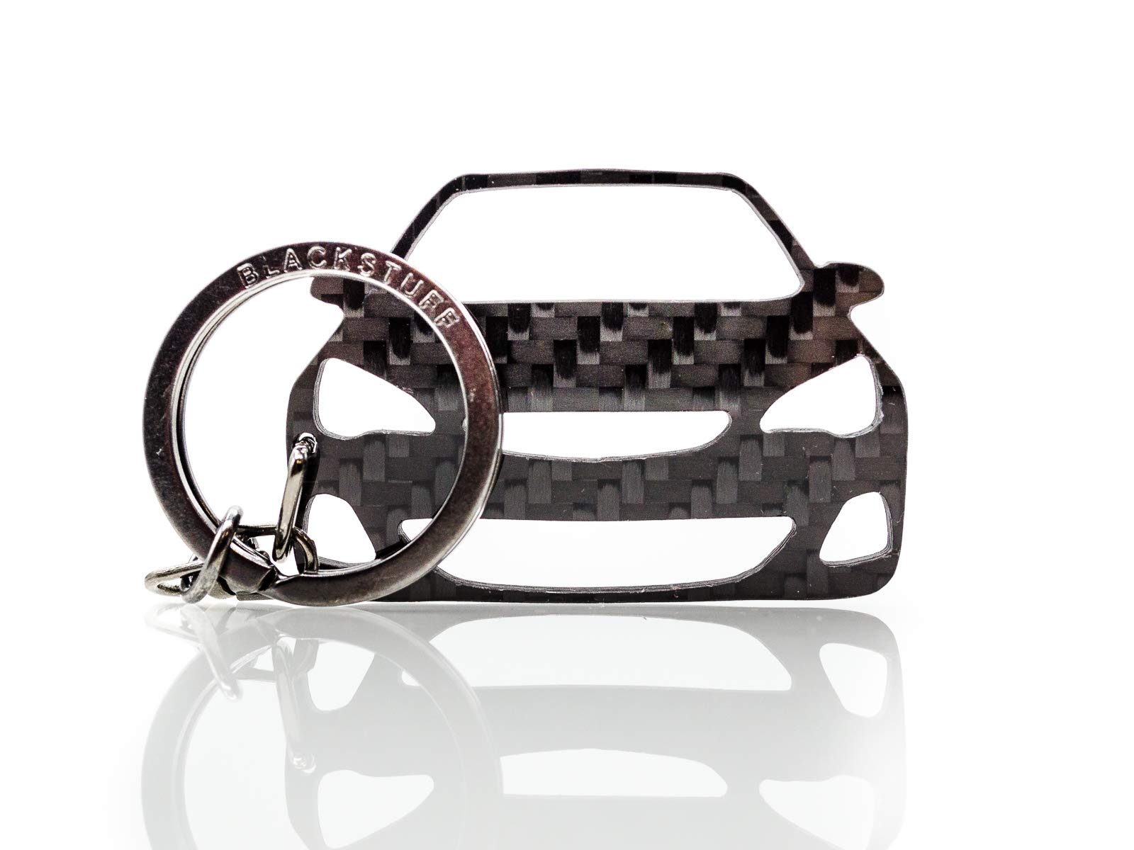 BlackStuff Carbon Fiber Keychain Keyring Ring Holder Compatible with Astra J 2009-2015 BS-191
