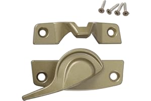 TOBKUXK Metal Window Lock Replacement for Andersen Window Parts, Work with 200 Series Narroline Or 400 Series Tilt-Wash Double-Hung Window, Stone Sash Lock and Keeper