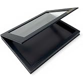 Z Palette Extra Large Deep Black Empty Magnetic Makeup Palette with Clear Window