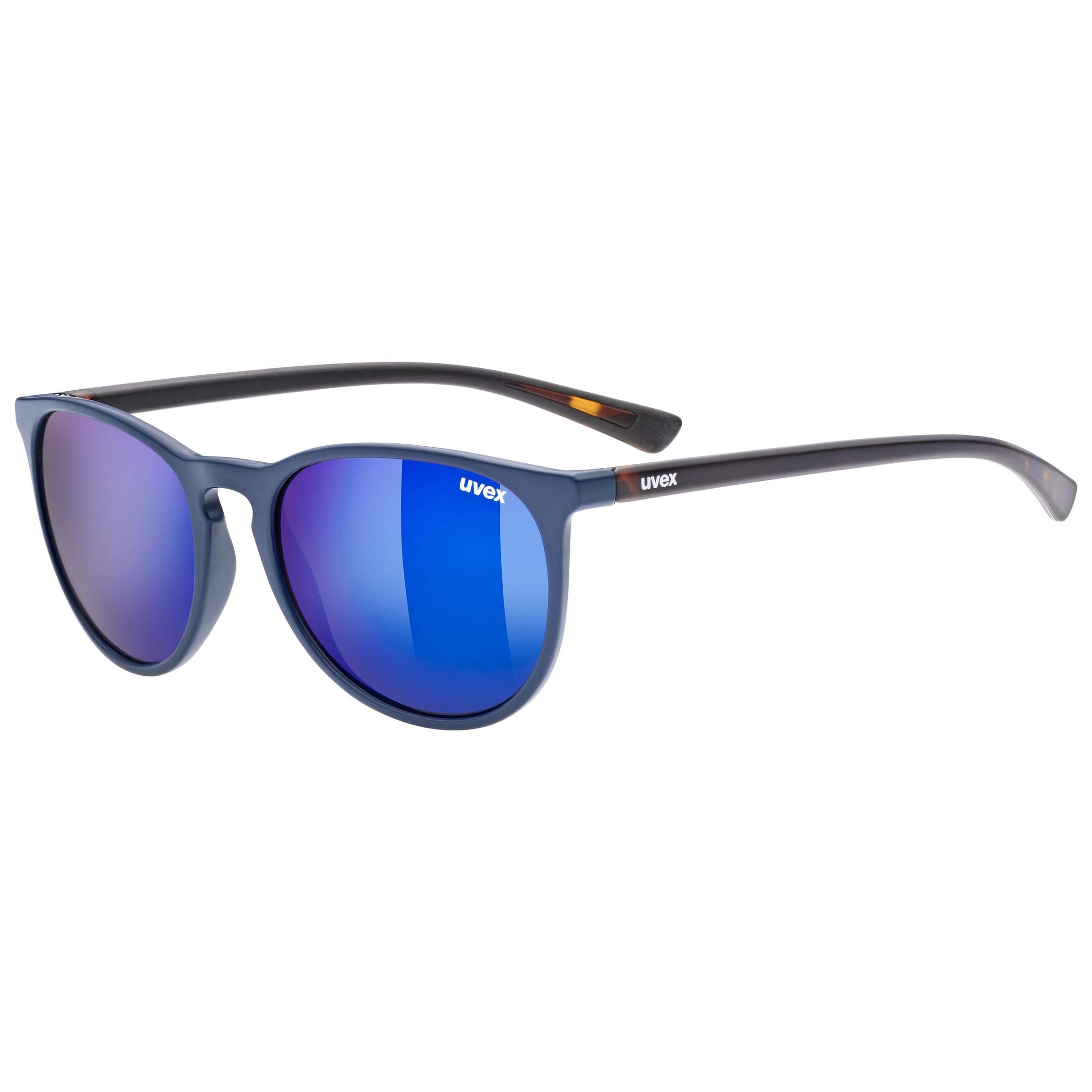 uvex LGL 43 - Sunglasses for Men and Women - Mirrored Lenses - Filter Category 3 - Blue Havanna/Blue - One Size