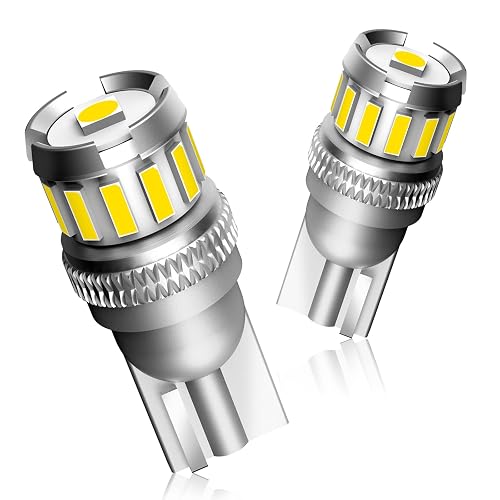 Lumière Led Intérieur AUXITO 10-Pack T10/194/168 W5W LED Bulbs - 6000K Cool White, CANBUS, For Interior & License Plate Lights Bulb Blue