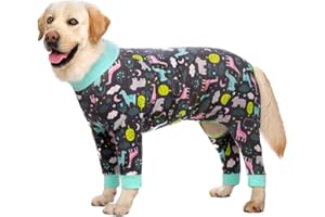 Miaododo Surgery Recovery Suit Female Male for Dogs After Surgery Medium Large Dogs Onesie,Lightweight Dog Recovery Suit for Shedding Prevent Licking Surgical Wound,Dog Pajamas Pjs,Full Belly