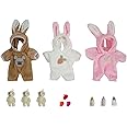 MYREBADY 3 Pcs Cute Reborn Doll Clothes Set, Mini Baby Clothes Accessories Include Bear Dolls and Baby Bottle Nipples for 4.5-5.5 inch Dolls