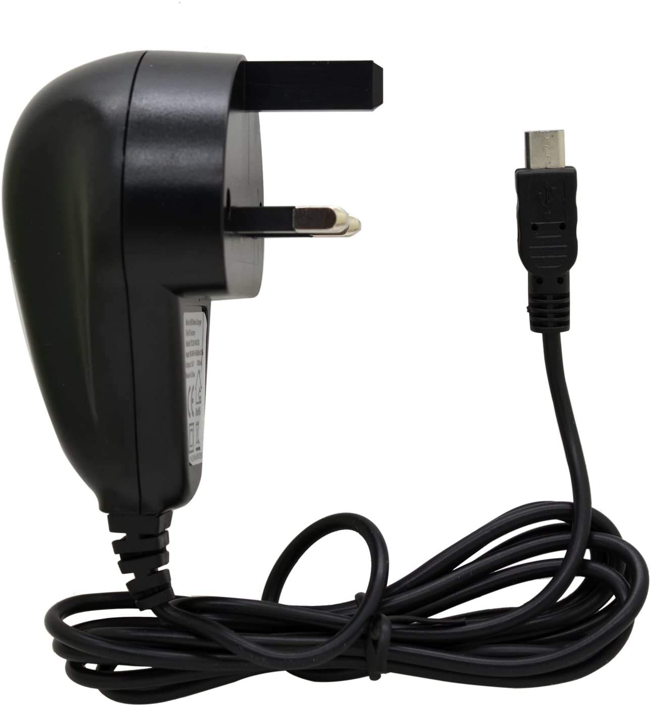 3 UK-Pin Micro-USB Home/Travel Wall Mains Charger/Replacement Charger For Vodafone Smart V10/N10/E9/N9/N9 Lite/Tab N8/E8/V8/N8/Turbo 7/Platinum 7/Ultra 7/Prime 7/First 7/Ultra 6/Prime 6/First 6