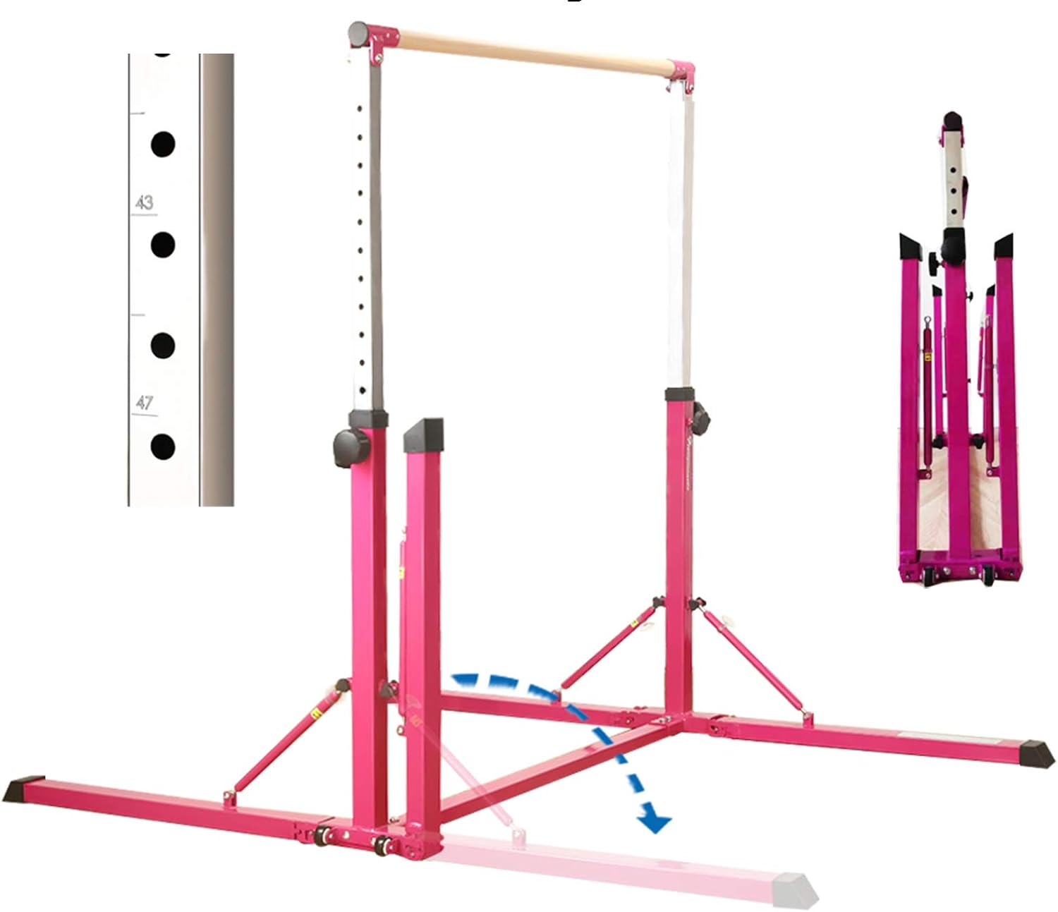 Pregymnastic foldable & movable gymnastics kip bar Clearance