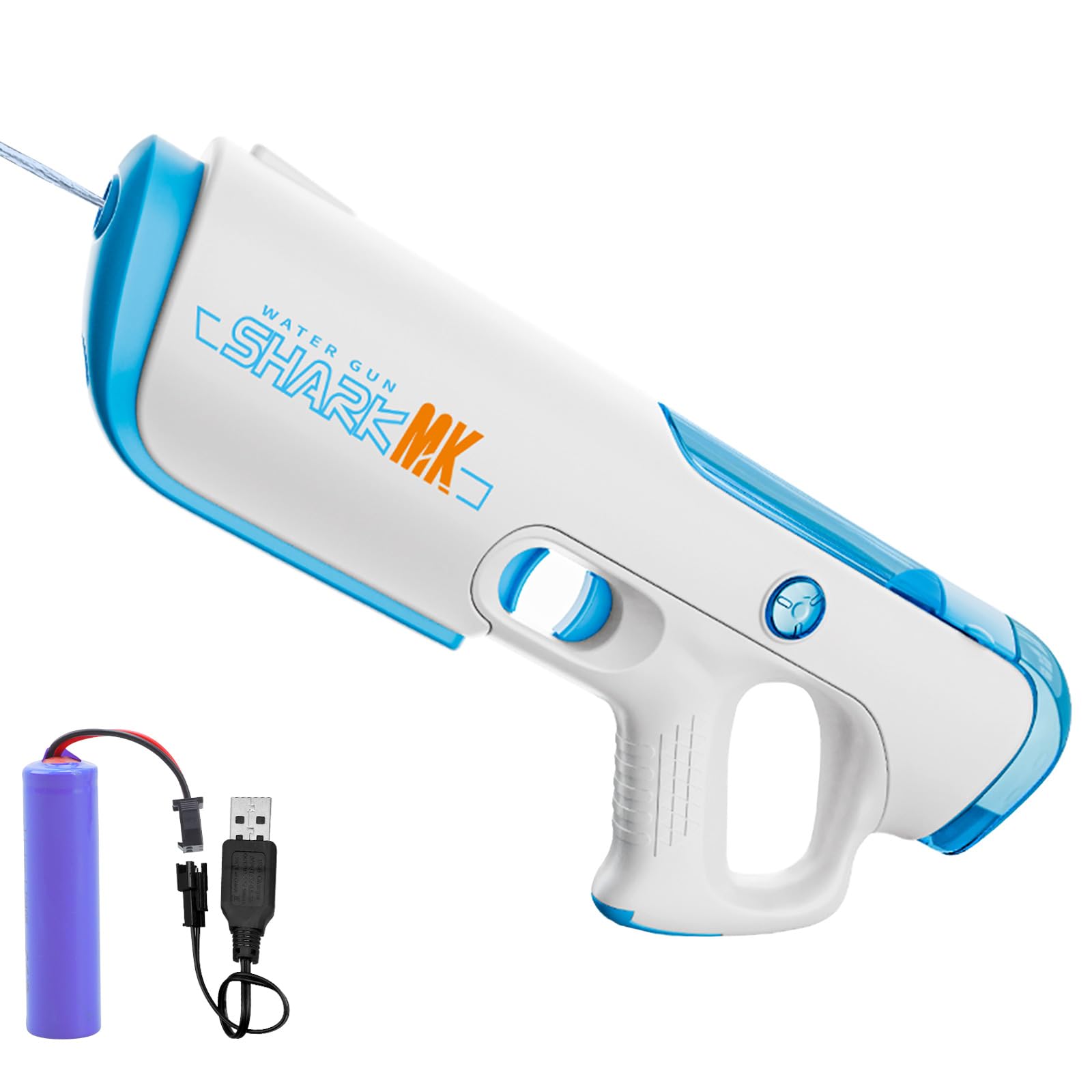 Dolanus Water Pistol for 3-8 Year Old Boys: Electric Water Gun for Kids Adults Squirt Gun Toys for 4 5 6 7 8 9 10 Years Old Boys Birthday Gifts Summer Outdoor Pool Beach Party Water Blaster (Blue)