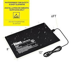 iPower 8 by 12-Inch 16 Watt Reptile Heat Pad Under