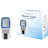 HOMEDSUN HSLPM102 4-in-1 Cholesterol Meter Kit with 10 Strips Lancets | Multi-indicator lipid panel analysis system for home wellness tracking of TC, HDL, LDL, and triglycerides