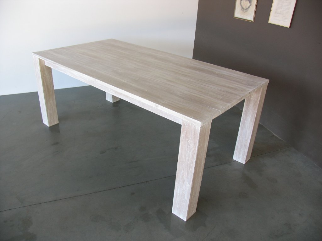 Tavolo Shabby In Legno Di Teak Finitura Bianco Decapato Arredo Shabby Chic Prezzi Outlet