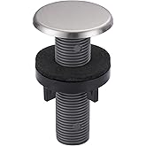 ARCORA Sink Hole Cover, for Ktichen Faucet and Soap Dispenser | Durable Plastic, Rustproof, Leakproof, Easy Install, Fits Most Sinks &amp; Thick Countertops, Brushed Nickel
